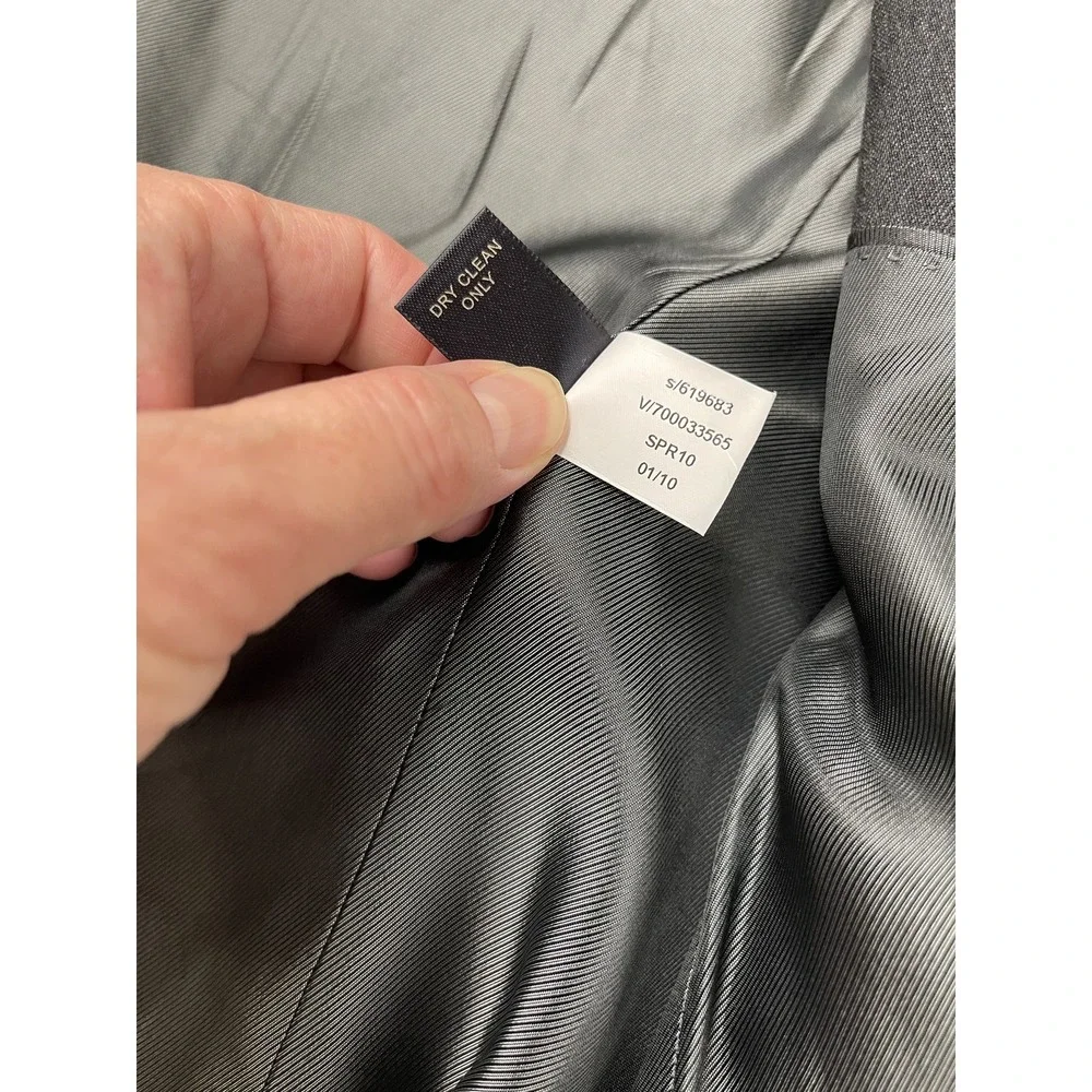 Banana Republic Mens 42R Gray Modern‎ Fit Wool Suit Jacket Blazer Cerruti